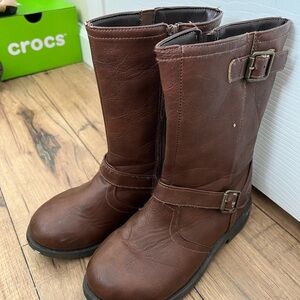 Source Unknown Brown Kids Rain & Snow Boots